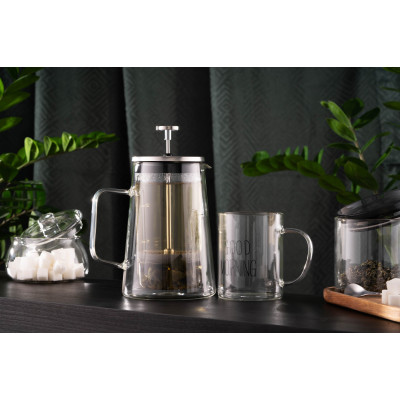 ARDESTO Френч-прес BLACK MARS з подвійними стінками, 600 мл, нержавіюча сталь, скло ARDESTO Френч-прес BLACK MARS з подвійними стінками, 600 мл, нержавіюча сталь, скло