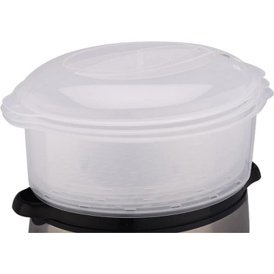 Пароварка Russell Hobbs Cook&Home 800Вт, чаша-3/3/3л, резервуар для води -1л, механічне керування, 3 яруси, метал/пластик, чорний Пароварка Russell Hobbs Cook&Home 800Вт, чаша-3/3/3л, резервуар для води -1л, механічне керування, 3 яруси, метал/пластик, чорний