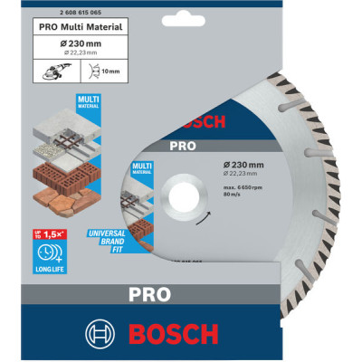 Диск алмазний Bosch Professional Stf Universal, 230х22.23мм, по бетону