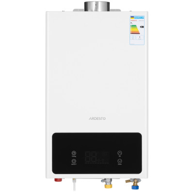 Комплект газова колонка ARDESTO HB02 10л/хв 20кВт турбована Low NOx з димоходом