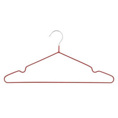 Набір вішаків ARDESTO 40.5см, 10шт, метал, ПВХ, червоний