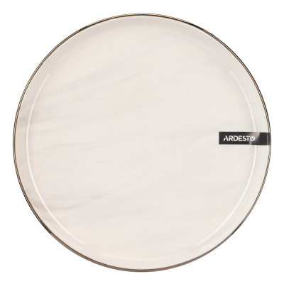 ARDESTO Тарілка десертна Marmo, 19 см, бежева, кераміка ARDESTO Тарілка десертна Marmo, 19 см, бежева, кераміка