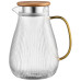 Глечик з кришкою ARDESTO 1480мл, боросилікатне скло, нержавіюча сталь, бамбук, прозорий