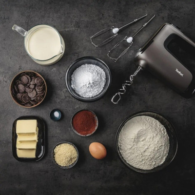 Міксер Tefal ручний Powermix Silence 600Вт, насадки-4, турборежим, сіро-чорний Міксер Tefal ручний Powermix Silence 600Вт, насадки-4, турборежим, сіро-чорний