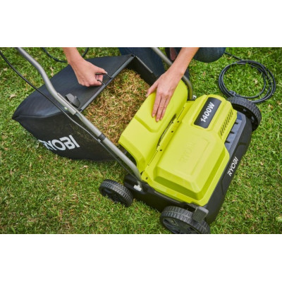 Аэратор-скарификатор Ryobi RY1400SF35B 1400Вт 35см 55л 11.2кг (5133004656)