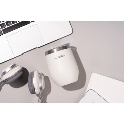 Термокружка Ardesto Compact Mug, 350мл, нержавеющая сталь, белый