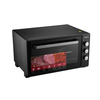 Печь электрическая ARDESTO, 48л, 1700Вт, механич., рожен, черная (MEO-N48RB)