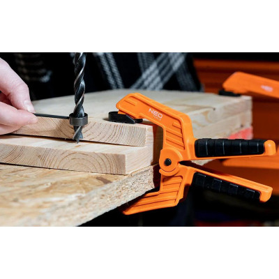 Neo Tools Струбцина, затискач пружинний, пластик, 100мм Neo Tools Струбцина, затискач пружинний, пластик, 100мм