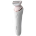 Епілятор Philips Epilator Series 8000 дисковий, акумуляторний , пінцет.-32, волог.+сух., насадок-5, біло-рожевий