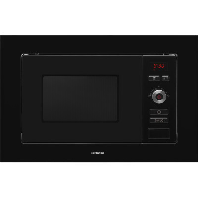 Мікрохвильова піч Hansa вбудовувана, 20л, електр.управл., 800Вт, гриль, дисплей, відкр.кнопкою, чорний Мікрохвильова піч Hansa вбудовувана, 20л, електр.управл., 800Вт, гриль, дисплей, відкр.кнопкою, чорний