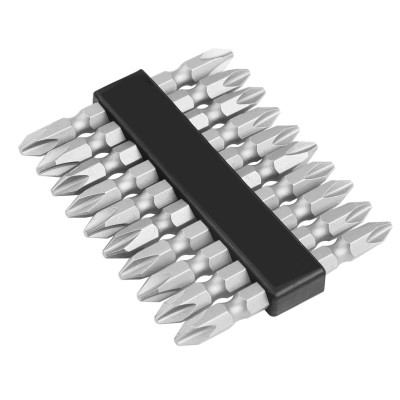 Біти двосторонні Tolsen, РН2х65мм, сталь S2, набір 10шт Біти двосторонні Tolsen, РН2х65мм, сталь S2, набір 10шт