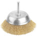 Щітка чашкова Tolsen Профі, торцева, рифлений дріт 0.3мм, 75мм, з хвостовиком 6.35мм(1/4