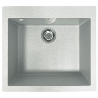 Мийка кухонна Adamant Univer, штучний камінь, квадрат, без крила, 560х500х200мм, чаша - 1, врізна, Old stone