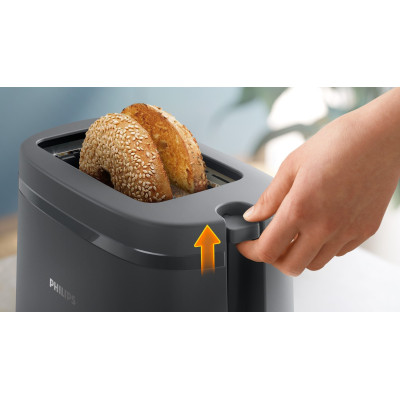 Philips Тостер Essentials Collection 650Вт, пластик, темно-сірий Philips Тостер Essentials Collection 650Вт, пластик, темно-сірий