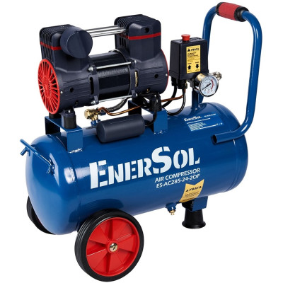 Компресор повітряний EnerSol ES-AC285-24-2OF безолійний 230В 1.08кВт, 24л, 285л/хв, 8бар, 14.5кг Компресор повітряний EnerSol ES-AC285-24-2OF безолійний 230В 1.08кВт, 24л, 285л/хв, 8бар, 14.5кг