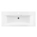 Раковина, умивальник ARDESTO Emma, штучний камінь, прямокут., з отвором для змішувача, з отвором для переливу, 1000х447х140мм, накладний, білий