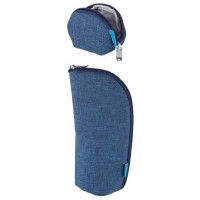 Набір Nuvita MyMia термос для пляшки, чохол для пустушки, синій