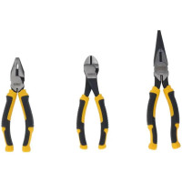 Набір інструментів шарнірно-губцевих DeWALT LASER HARDENED плоскогубці, дліногубци, кусачки 3шт Набір інструментів шарнірно-губцевих DeWALT LASER HARDENED плоскогубці, дліногубци, кусачки 3шт