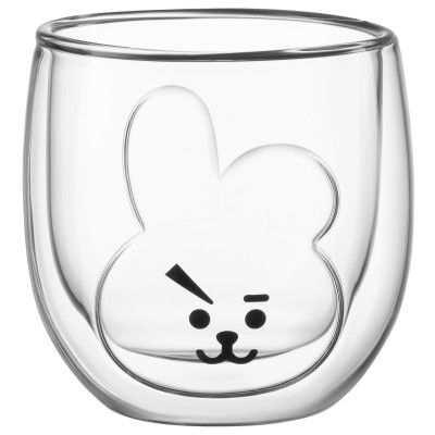 ARDESTO Набор чашек Animals с двойными стенками, 300 мл, 2 ед., боросиликатное стекло AR2630ARB