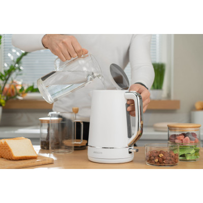 Електрочайник ARDESTO Timeless Elegance, 1.7л, Otter, пластик, білий матовий Електрочайник ARDESTO Timeless Elegance, 1.7л, Otter, пластик, білий матовий