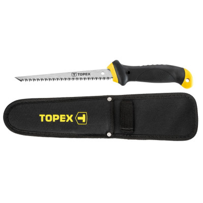 Topex 10A717P Ножівка по гіпсокартону, 150 мм, 8TPI, чохол Topex 10A717P Ножівка по гіпсокартону, 150 мм, 8TPI, чохол