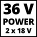 Аэратор-скарификатор аккумуляторный Einhell GC-SC 36/31 Li PXC 18В 31см 10.9кг (без АКБ та ЗП) (3420660)
