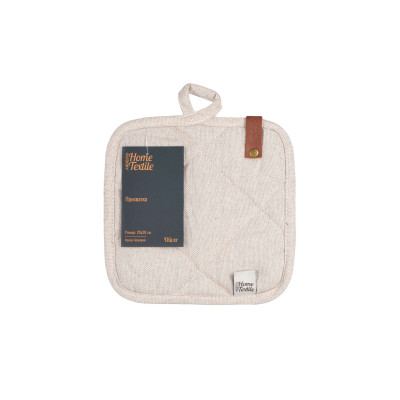 Прихватка ARDESTO Oliver, 20х20см, 100% бавовна, нап-ч: ватин, бежевий