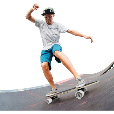 Скейтборд Yvolution Fishtail Cruiser 76см, синій