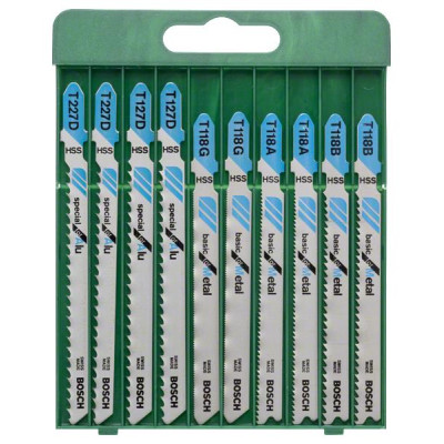 Полотно пиляльне для електролобзика Bosch по металу, набір 10шт