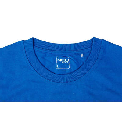 Футболка робоча Neo Tools HD+, 100% бавовна, однотонна, L(52), синій