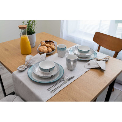 ARDESTO Салатник Siena, 11.5см, порцеляна, біло-блакитний ARDESTO Салатник Siena, 11.5см, порцеляна, біло-блакитний