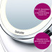 Дзеркало косметичне Beurer настільне, діаметр-11см, AААx3 в комплекті, підсвічування, білий Дзеркало косметичне Beurer настільне, діаметр-11см, AААx3 в комплекті, підсвічування, білий