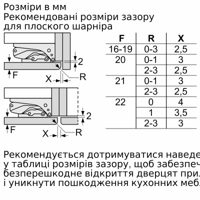 Морозильна камера Bosch вбудована, 177x55x55, 212л, 1дв., E, NF, білий Морозильна камера Bosch вбудована, 177x55x55, 212л, 1дв., E, NF, білий