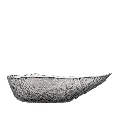 ARDESTO Салатник Leaf, 21.5см, скло, сірий ARDESTO Салатник Leaf, 21.5см, скло, сірий