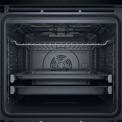 Духова шафа Whirlpool електрична, 73л, A+, дисплей, конвекція, телескопічні напрямні, чорний