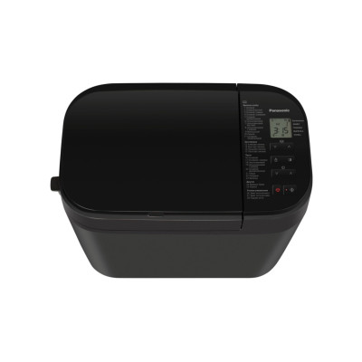 Хлібопічка Panasonic 550Вт, програм-28, макс.вага -1.25кг, форма-прямокутник, пластик, чорний