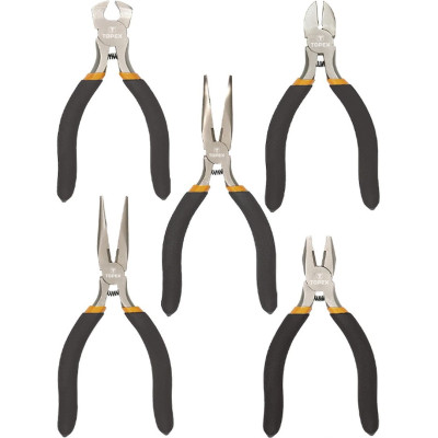 Topex Набір шарнірно-губцевих інструментів, 5шт, прецизійні Topex Набір шарнірно-губцевих інструментів, 5шт, прецизійні