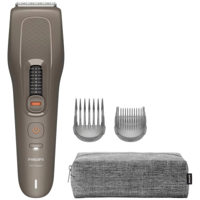 Машинка для стриження Philips Series 5000, акум., роторний мотор, насадок-2, кейс, сталь, коричневий Машинка для стриження Philips Series 5000, акум., роторний мотор, насадок-2, кейс, сталь, коричневий