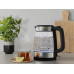 Electrolux Електрочайник, 1,7л, Strix, скло, чорний+нерж