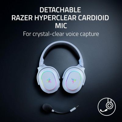 Гарнітура ігрова Razer Barracuda X Chroma, BT/WL, RGB, білий