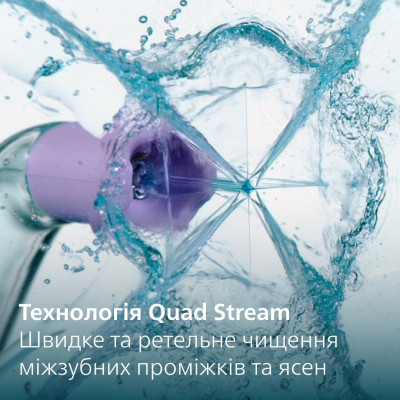 Іригатор Philips стаціонарний Sonicare Philips Sonicare Power Flosser 7000, чаша 600 мл, від мережі , чохол, 4 насадки , білий
