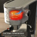 Кавоварка Krups ріжкова Virtuoso+ Tamping System 1л, мелена, ручний капучинатор, 15 бар, сірий
