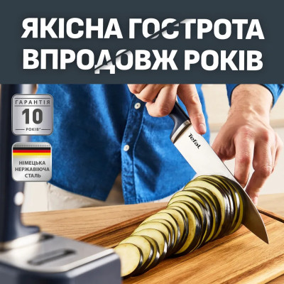 Набір ножів Tefal Ever Sharp Pro, 6 предметів, нержавіюча сталь, бакеліт, чорний Набір ножів Tefal Ever Sharp Pro, 6 предметів, нержавіюча сталь, бакеліт, чорний