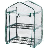Neo Tools Парник складаний 95х69х49, 2 полиці, ПВХ плівка, прозорий