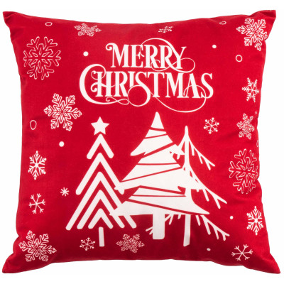 Подушка декор. ARDESTO Christmas 45х45см, 100% поліестер, червоний