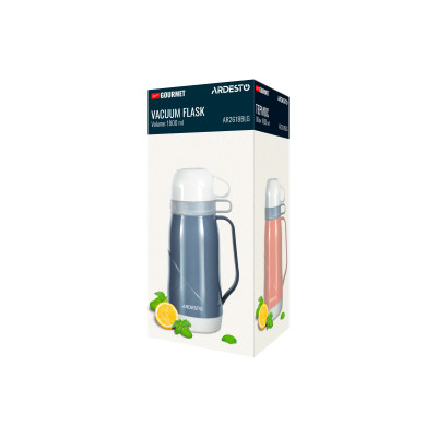 ARDESTO Термос Gemini Gourmet 1800 мл, пластик, стеклянная колба