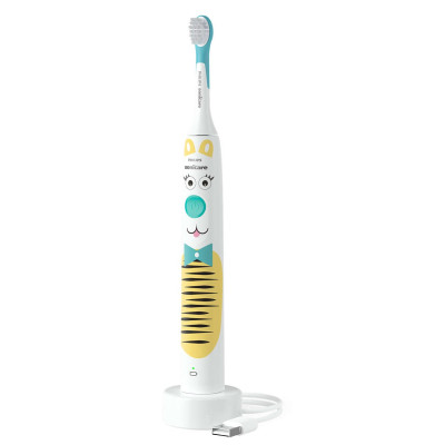 Щітка зубна електр. Philips, Philips Sonicare For Kids, для дітей, насадок-1, 2 комплекти наклейок, білий Щітка зубна електр. Philips, Philips Sonicare For Kids, для дітей, насадок-1, 2 комплекти наклейок, білий