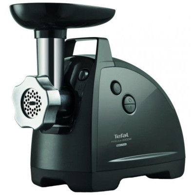 Tefal М'ясорубка HVB Plus, 2000Вт, 2.6кг/хв, 3 решітки, насадка для ковбас, кеббе, томатів, 5 терок, пластик/метал, чорний
