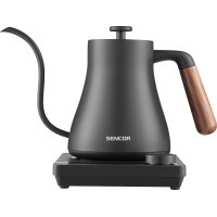 Електрочайник Sencor 0.6л, 5 темп.реж, підтримка температури, мех. управління, нержавіюча сталь, чорний Електрочайник Sencor 0.6л, 5 темп.реж, підтримка температури, мех. управління, нержавіюча сталь, чорний
