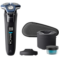 Бритва електр. Philips роторна Series 7000,  бритв.головок-3, Li-Ion, сух.+волог., тример,індикатор заряду, твердий чохол, синій